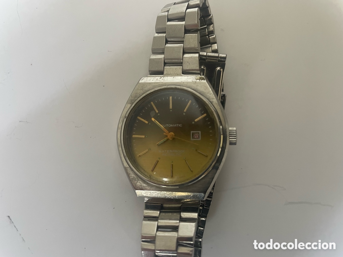 Relojes de pulsera: Reloj caballero Dugena Autom&aacute;tico Ref. 1396 a&ntilde;os 70 acero para reparar