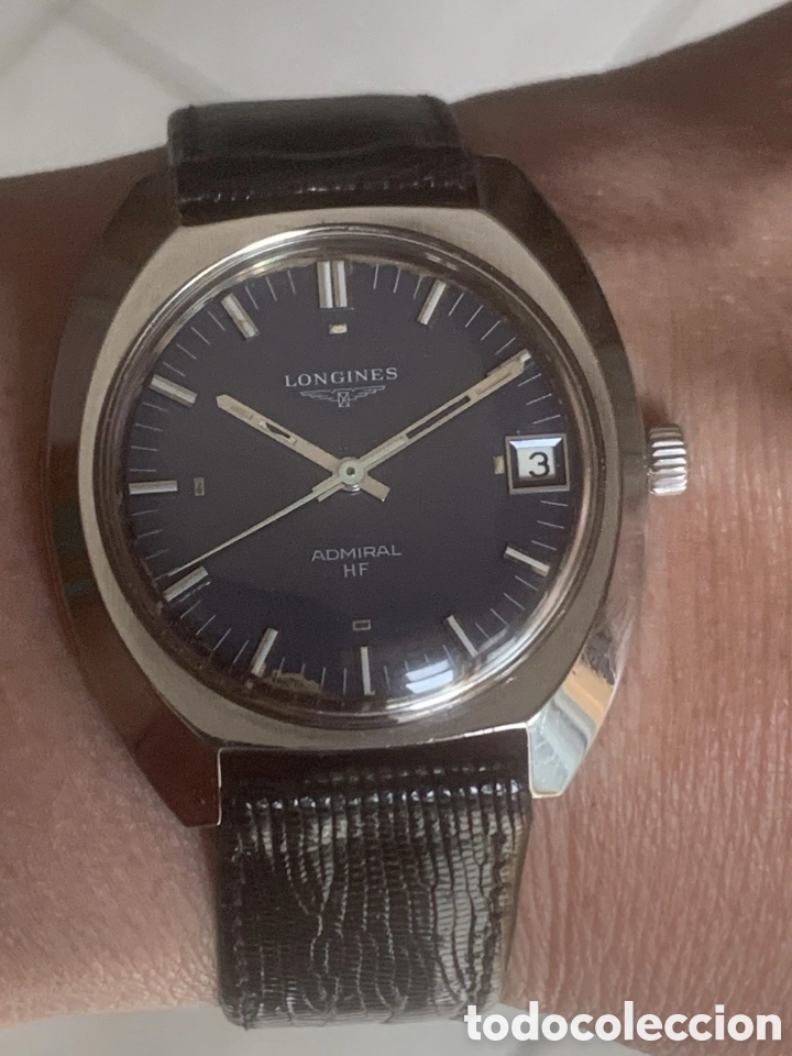 Relojes de pulsera: Longines Admiral HF Vintage &ndash; 37mm &ndash; Dial Azul &ndash; Calibre 6952