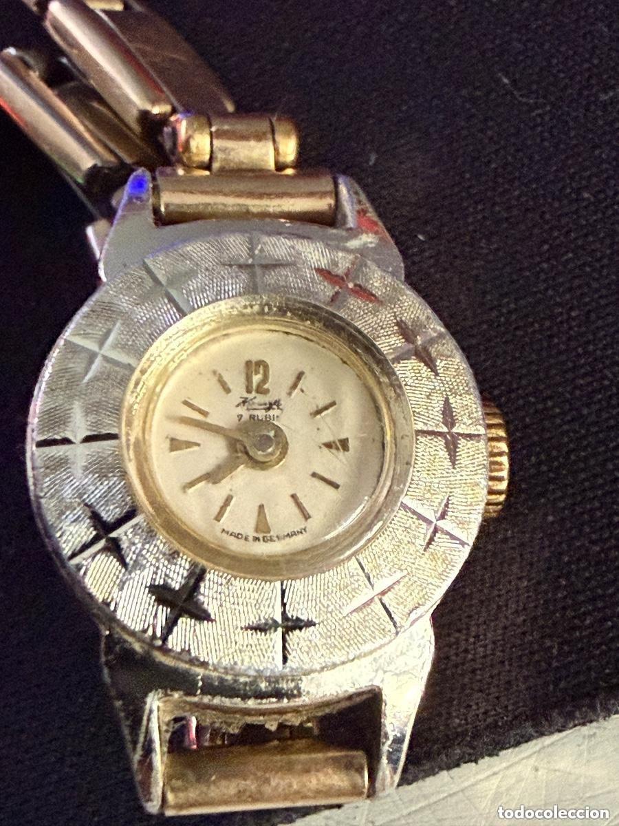 Relojes de pulsera: Reloj vintage KIENZLE se&ntilde;ora mec&aacute;nico | 7 rub&iacute;es | Made in Germany | A&ntilde;os 50/60 - EN FUNCIONAMIENTO
