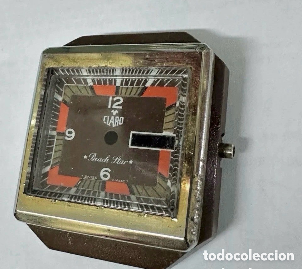 Orologi da polso: Antiguo Reloj Claro Beach Star Esfera y CarcasaSwiss Vintage