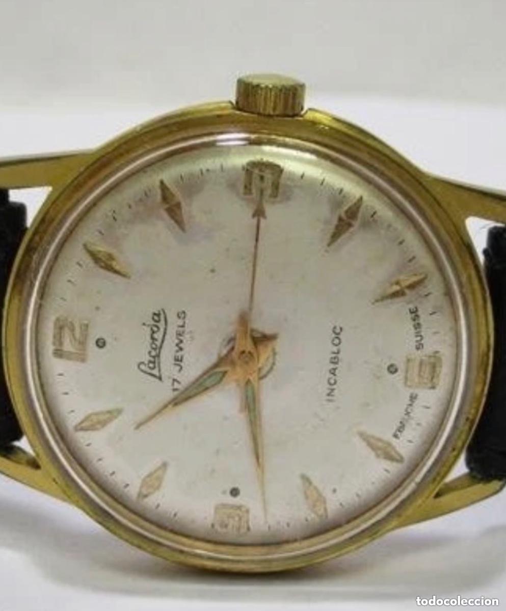 Relojes de pulsera: LACORDA 17 JEWELS &ndash; SWISS MADE &ndash; MEC&Aacute;NICO VINTAGE &ndash; 32MM &ndash; INCABLOC