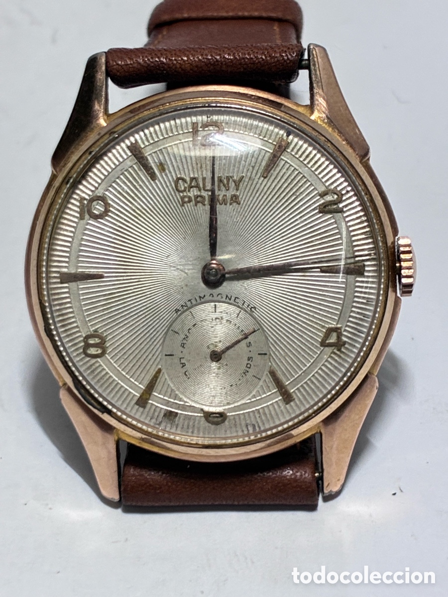 Relojes de pulsera: Reloj Cauny prima carga manual grande esfera especia