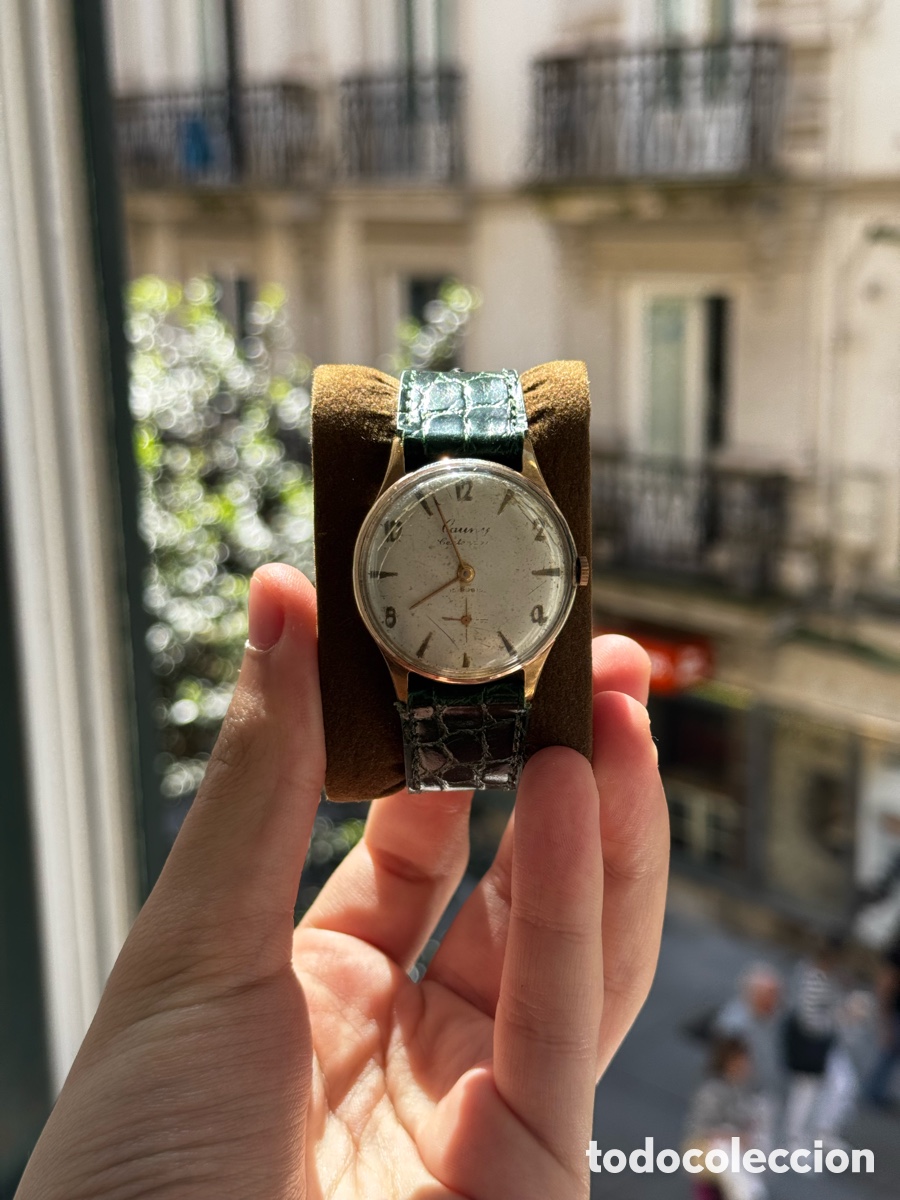 Relojes de pulsera: Reloj Vintage Cauny Centenario - Cuerda Manual - Mecanismo Revisado - Plaqu&eacute; Oro 10 Micras