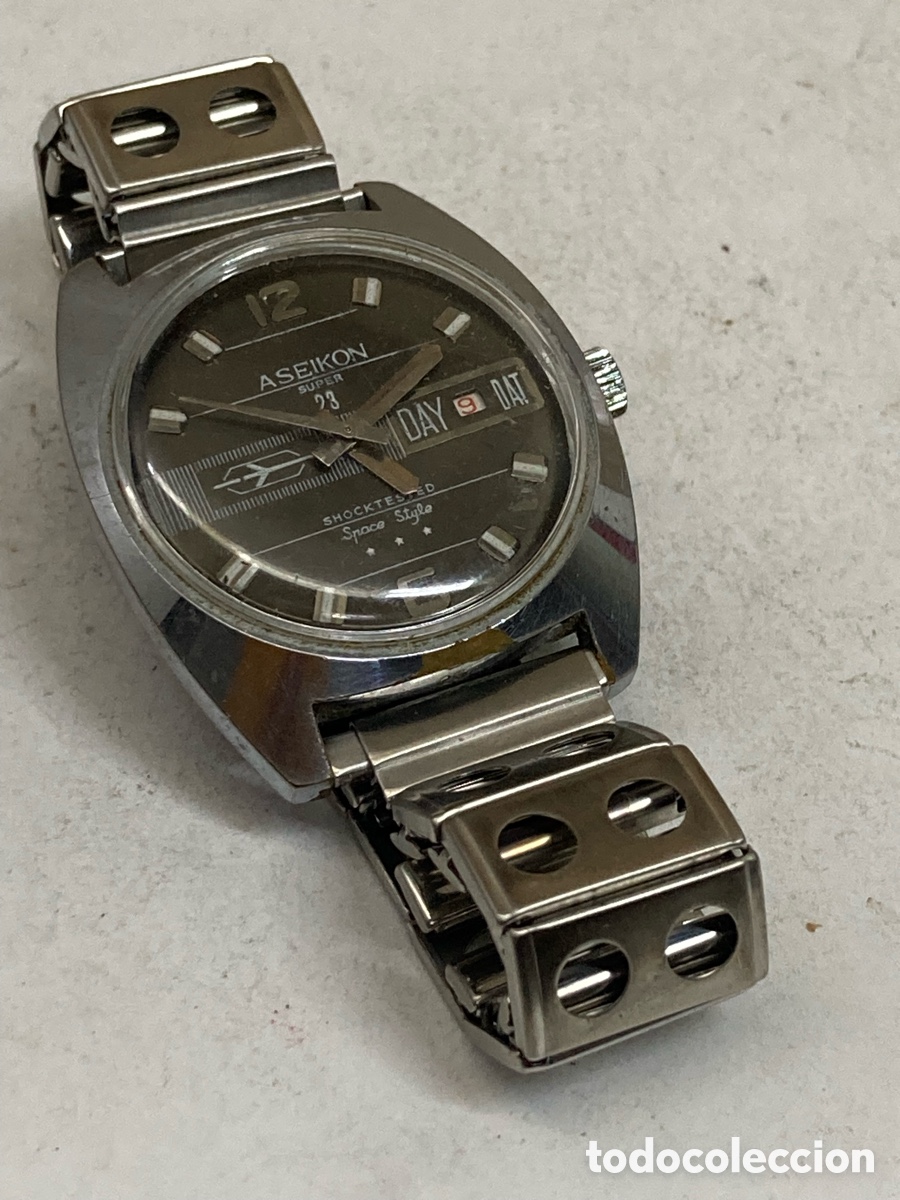 Relojes de pulsera: Reloj Aseikon carga manual