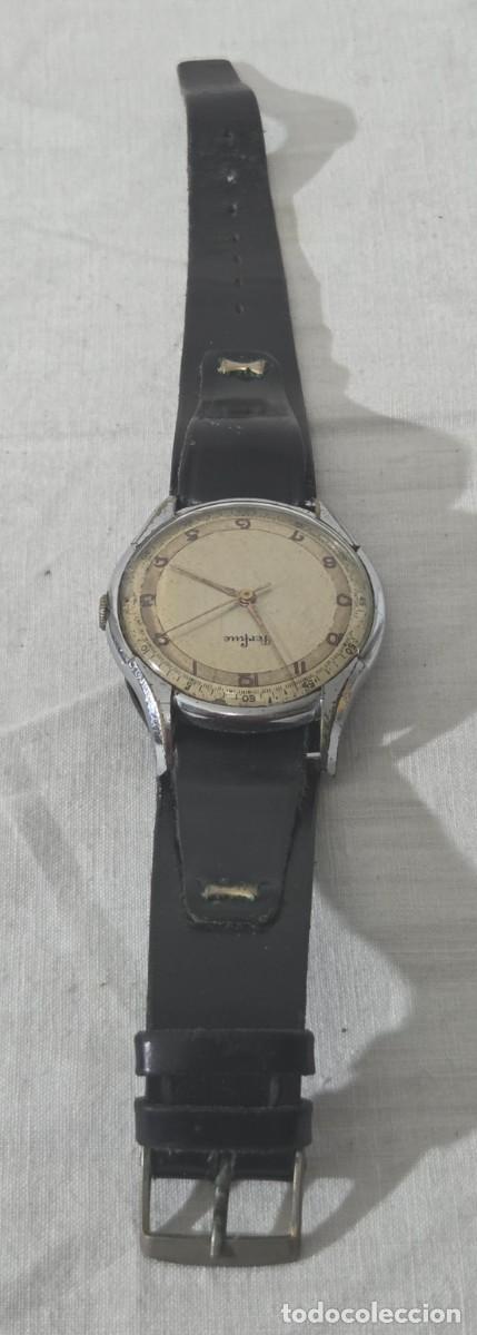 Relojes de pulsera: Reloj a cuerda, Perfine, Funcionando - Foto 4