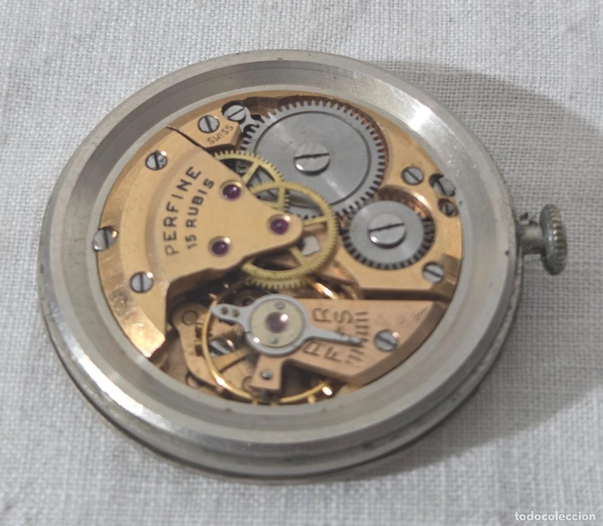 Relojes de pulsera: Reloj a cuerda, Perfine, Funcionando - Foto 9