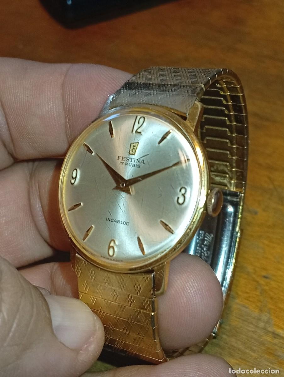 Relojes de pulsera: ELEGANTE RELOJ FESTINA ETA PESEUX 320 SWISS MADE 17 RUBIS A&Ntilde;OS 60 ARMIS SEMI R&Iacute;GIDO