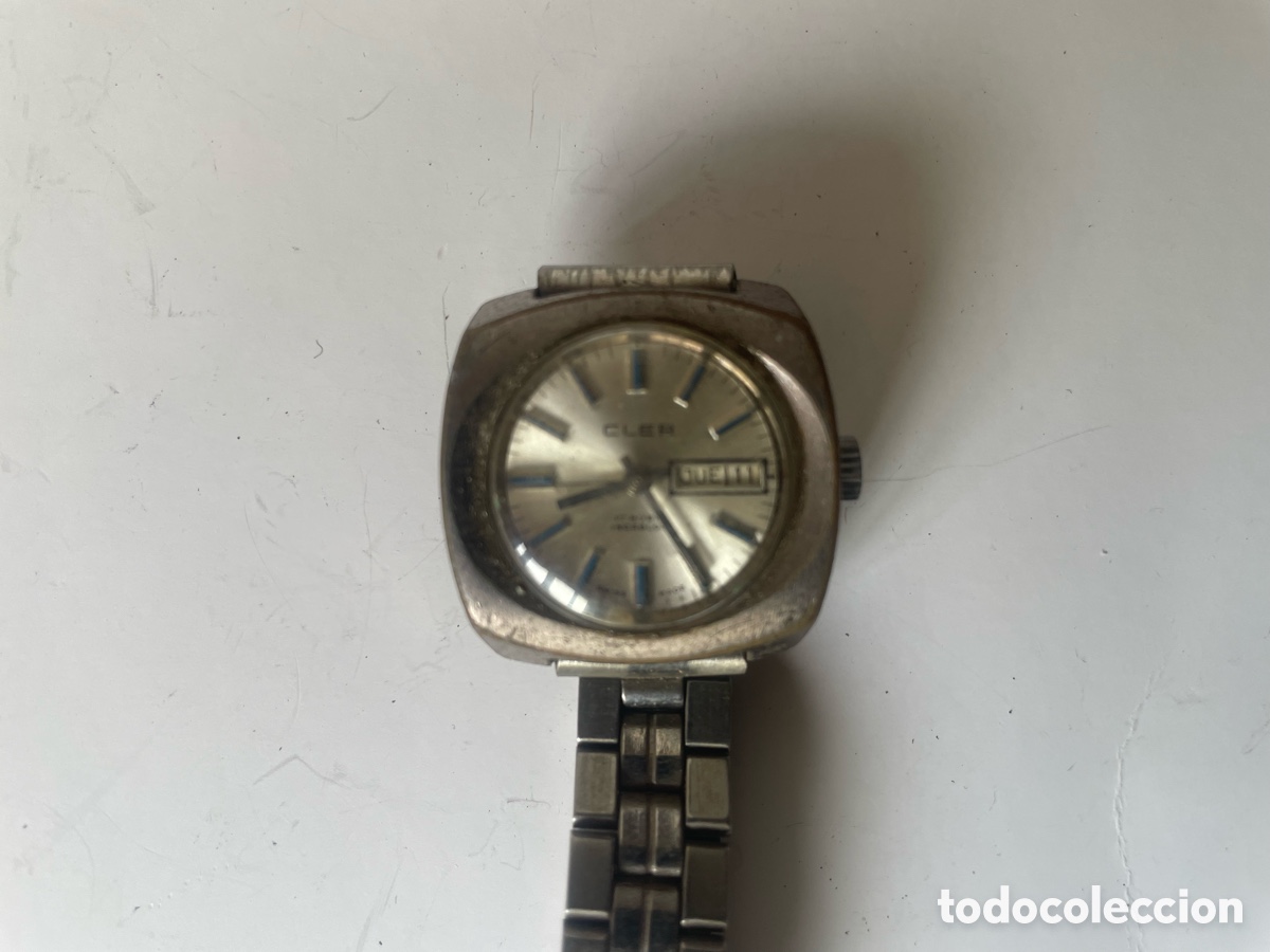 Relojes de pulsera: Cler 17 Rubis Incabloc Swiss Made Autom&aacute;tico D&iacute;a Fecha A&ntilde;os 70 Funcionando