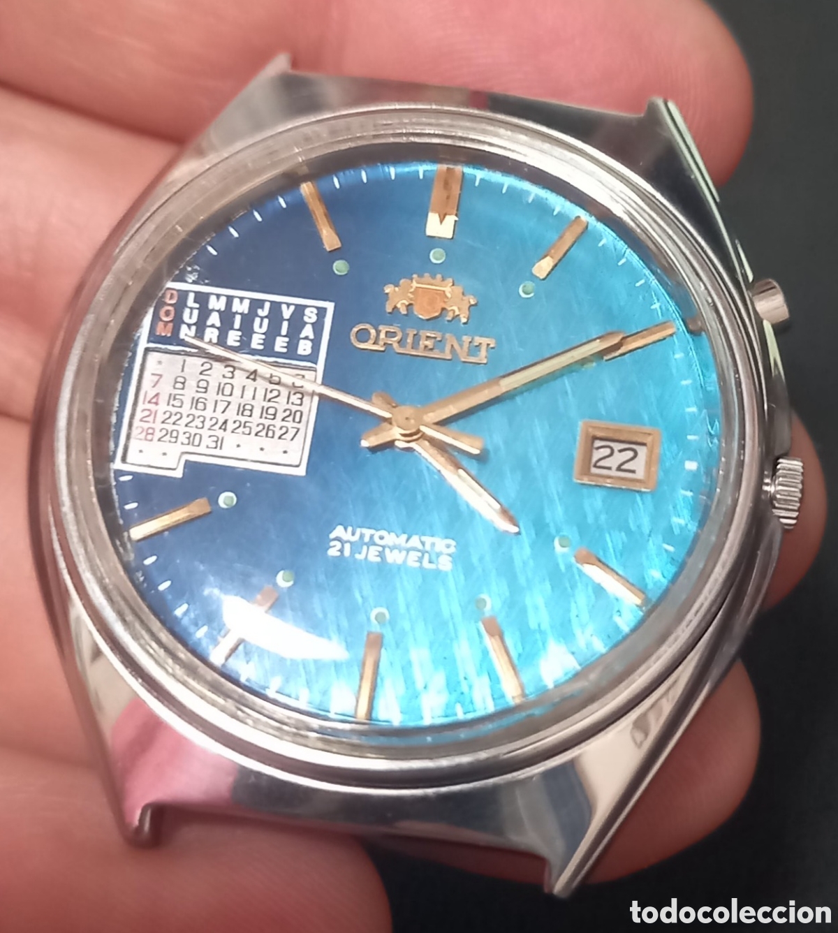 Relojes de pulsera: RELOJ ORIENT AUTOMATICO ANTIGUO DE COLECCION CARATULA NO COMUN RARO DIFICIL