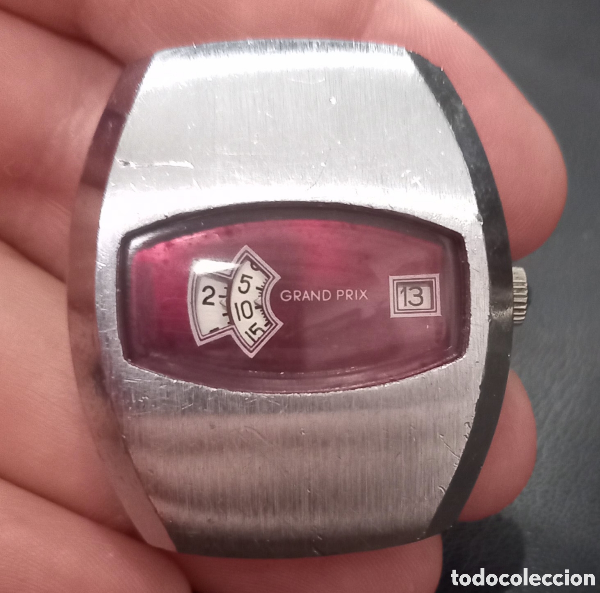 Relojes de pulsera: ANTIGUO RELOJ GRAND PRIX SISTEMA CUERDA PARA CABALLERO CARATULA NO COMUN