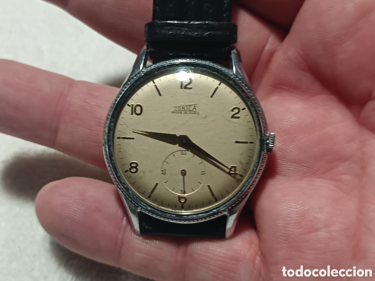 Relojes de pulsera: RELOJ ANTIGUO TONIKA, 15 RUBIS, CABALLERO, A CUERDA, FUNCIONANDO, GRANDE