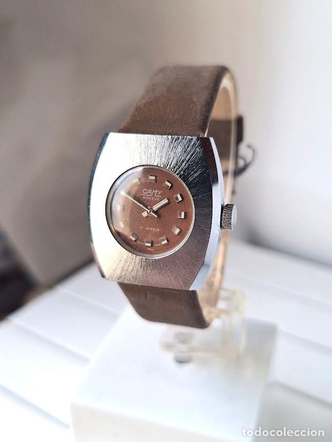 Relojes de pulsera: Reloj CAMY Geneve cuerda a&ntilde;os 70