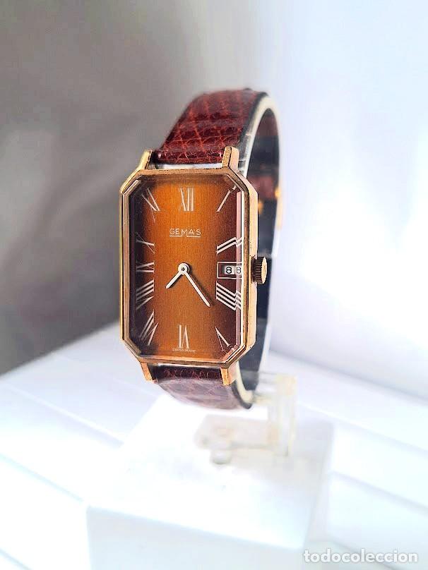 Relojes de pulsera: Reloj GEMAS Cuerda A&ntilde;os 60/70 Calendario