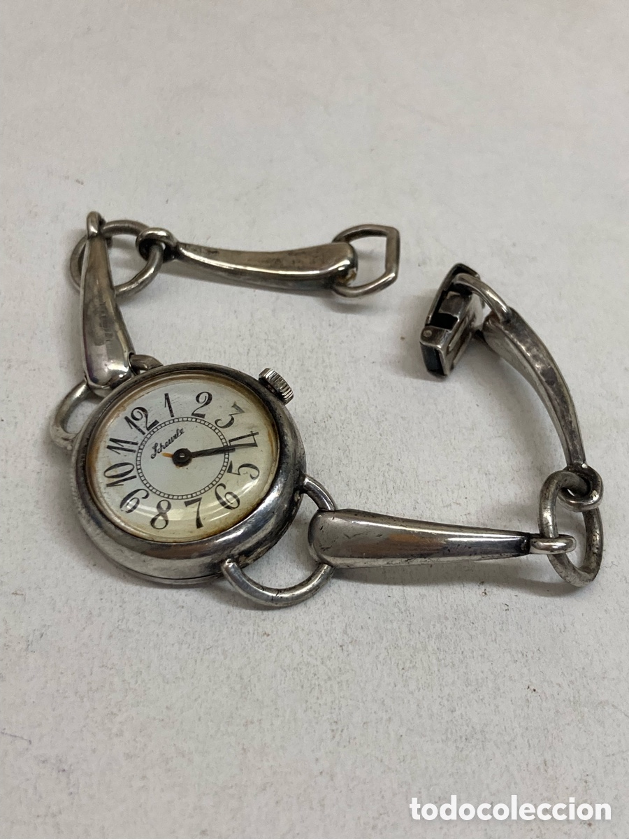 Relojes de pulsera: Reloj Scheurle de plata carga manual