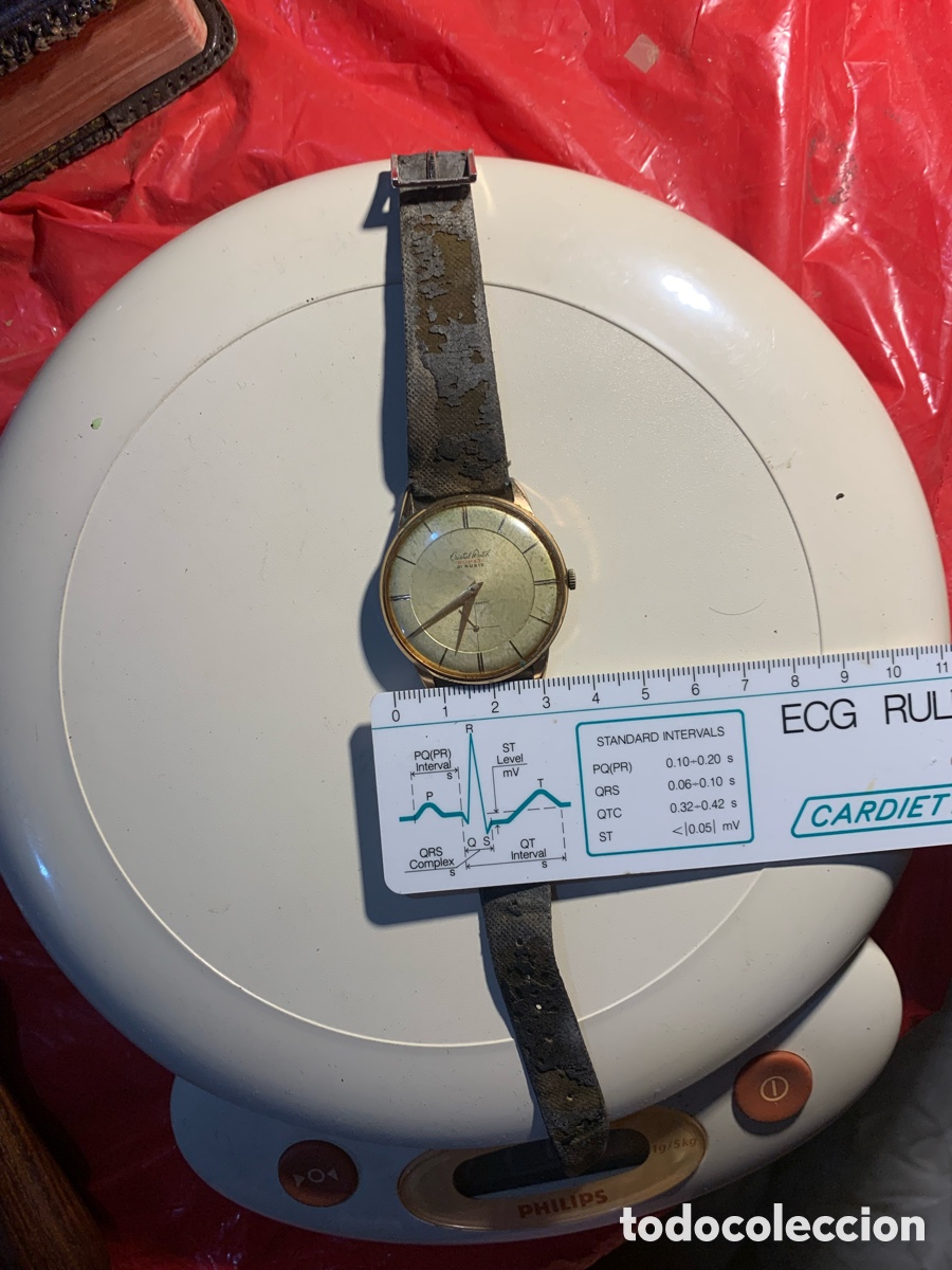 Relojes de pulsera: Cristal Watch reloj vintage a&ntilde;os 60 reloj antiguo