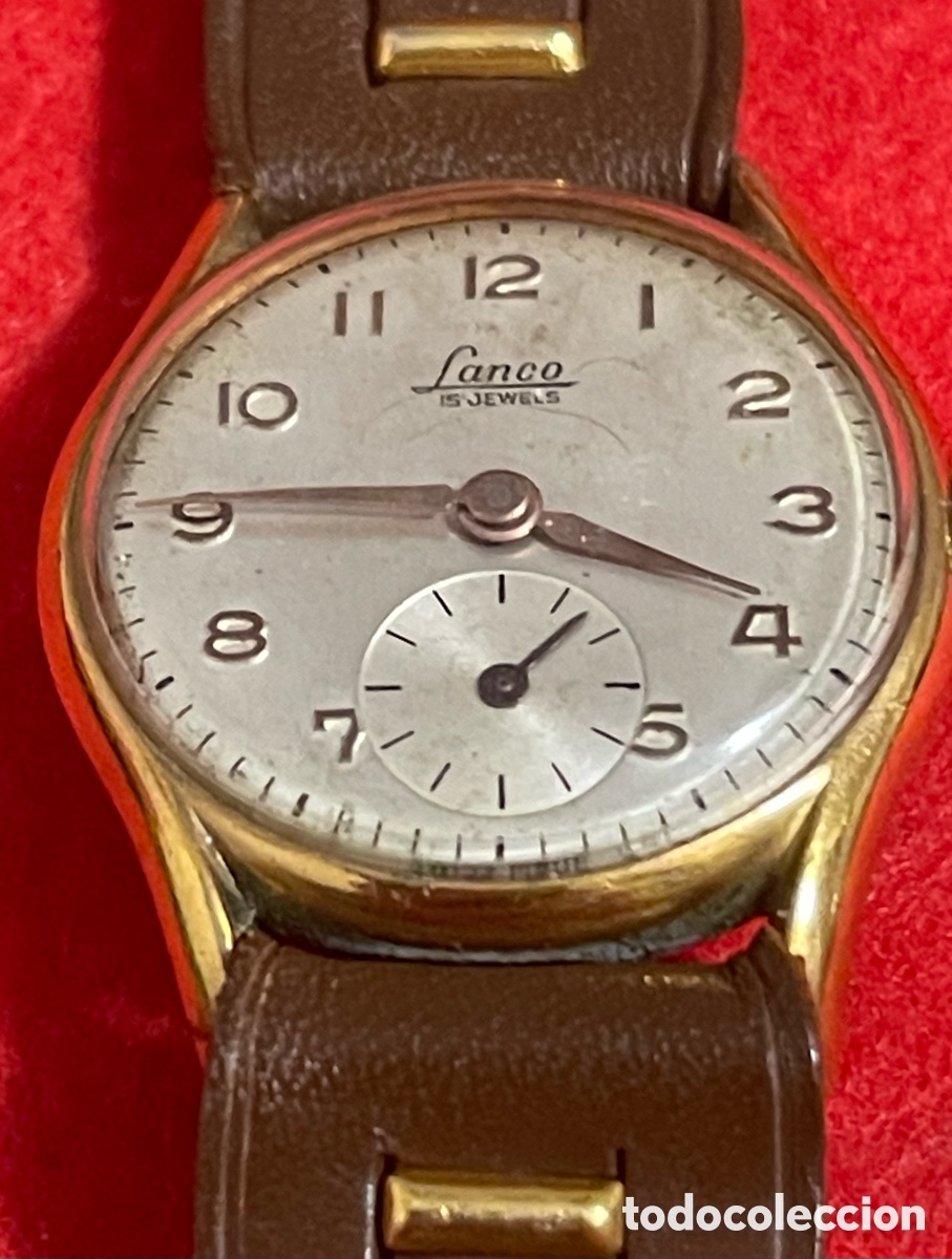Relojes de pulsera: Reloj de carga manual Lanco. Funcionando - Foto 2