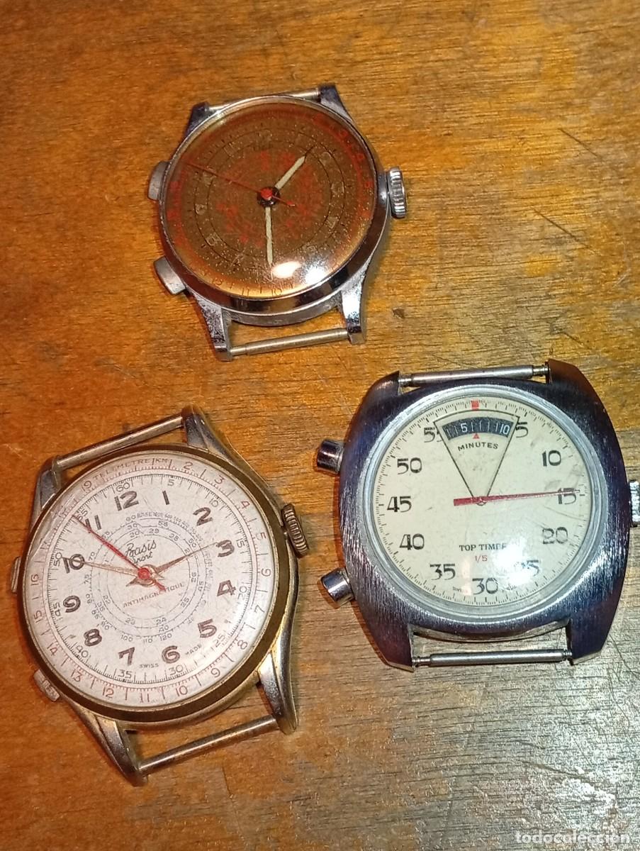 Relojes de pulsera: Curioso lote reloj Basis Sport cron&oacute;metro de m&eacute;dico b&aacute;sico Swiss Made colecci&oacute;n