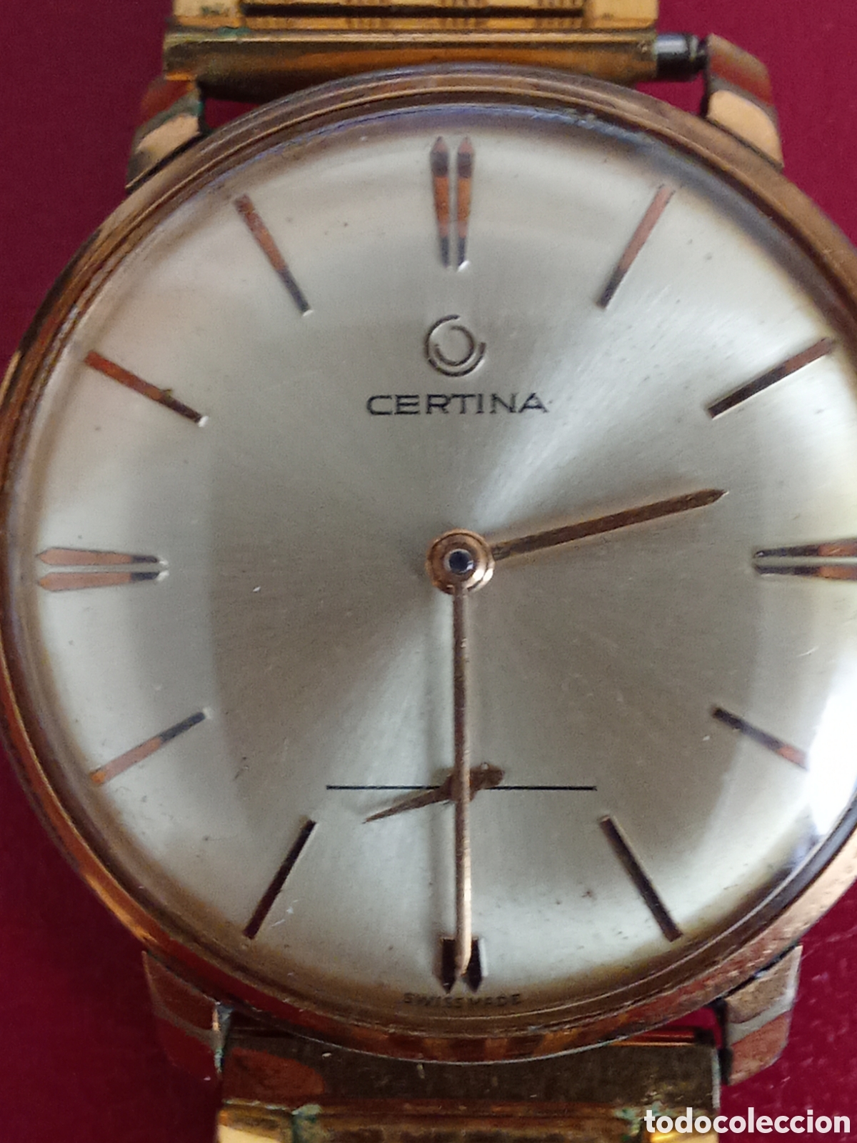 Relojes de pulsera: Reloj CERTINA caballero en metal ba&ntilde;ado en oro JMJ