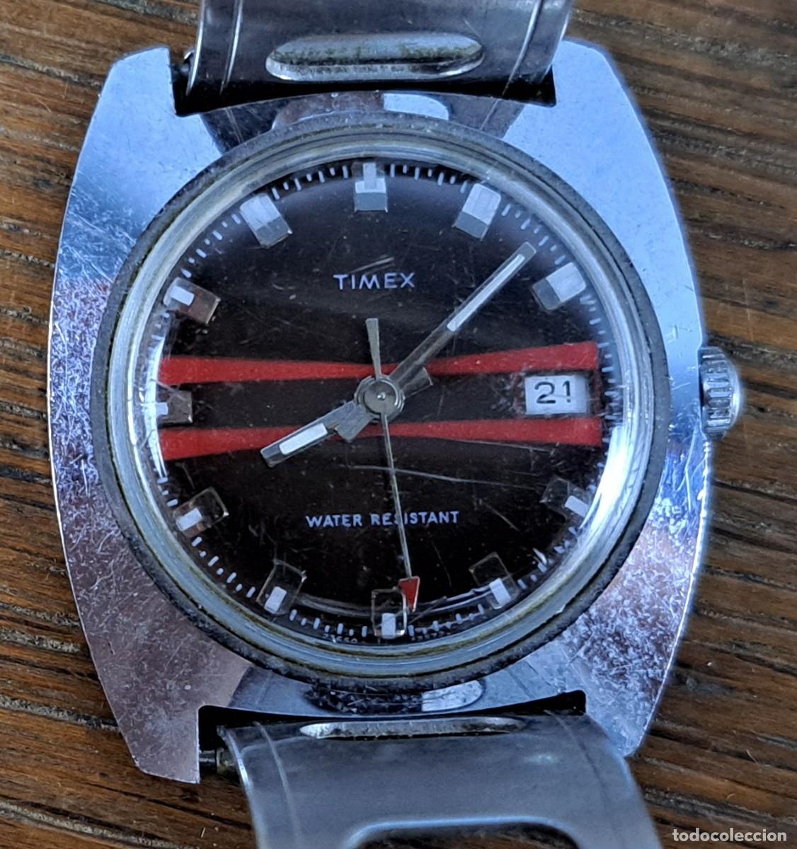 Relojes de pulsera: Reloj Timex Water Resistant vintage, funcionando