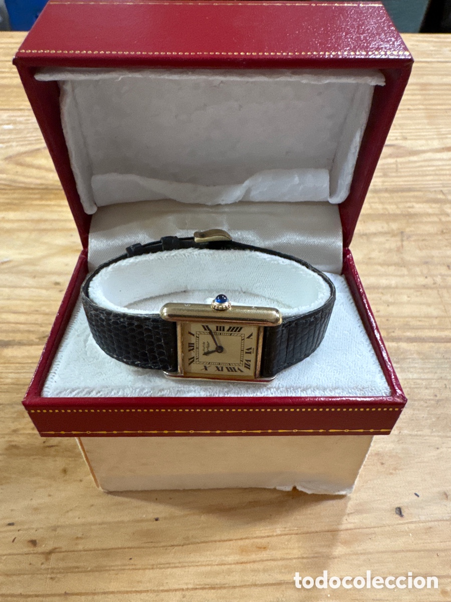 Relojes de pulsera: Cartier les Must Tank Lady.en funcionamiento