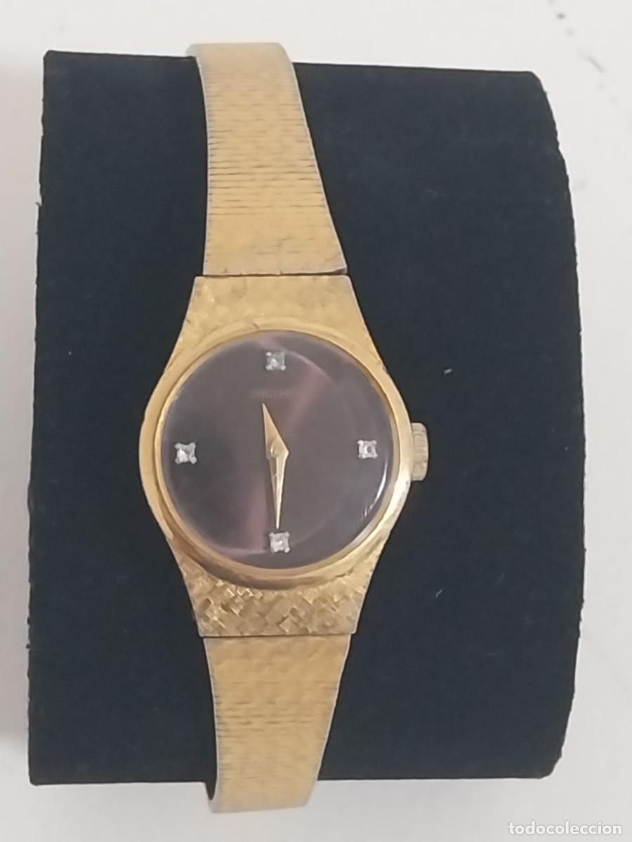 Relojes de pulsera: Reloj Vintage Seiko Mec&aacute;nico Cuerda Oro (1970), Revisado