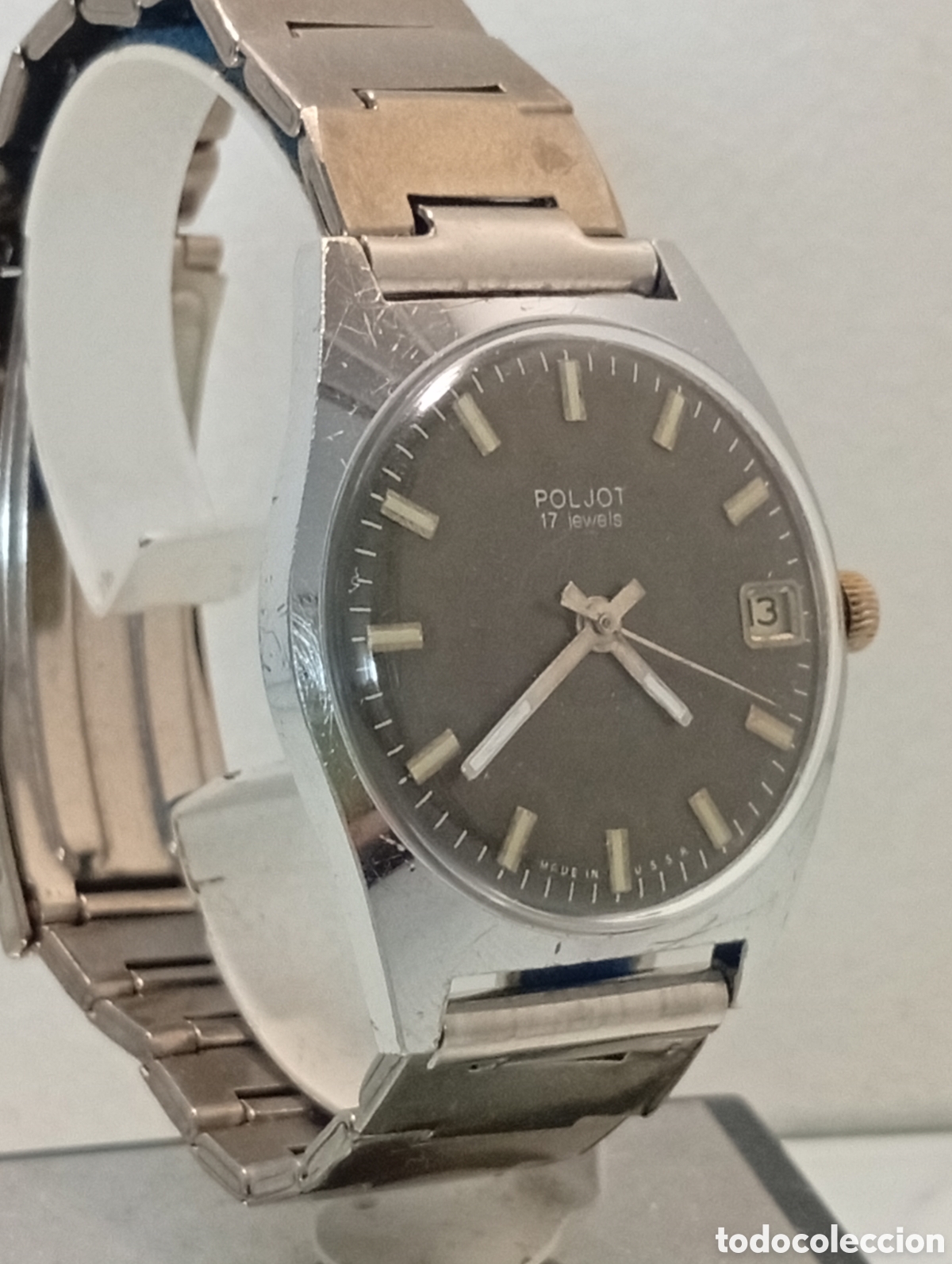 Relojes de pulsera: Reloj sovi&eacute;tico de pulsera para hombre POLJOT USSR.