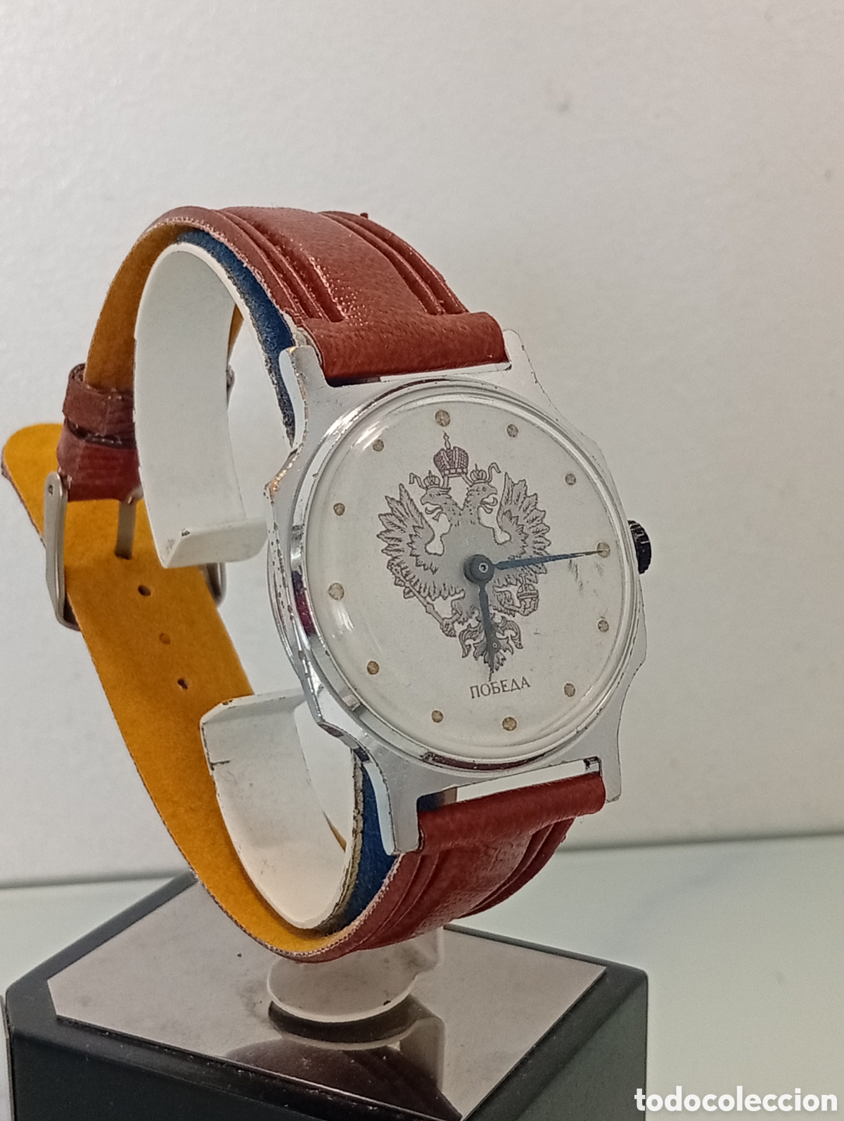 Relojes de pulsera: Reloj sovi&eacute;tico de pulsera para hombre POBEDA USSR.
