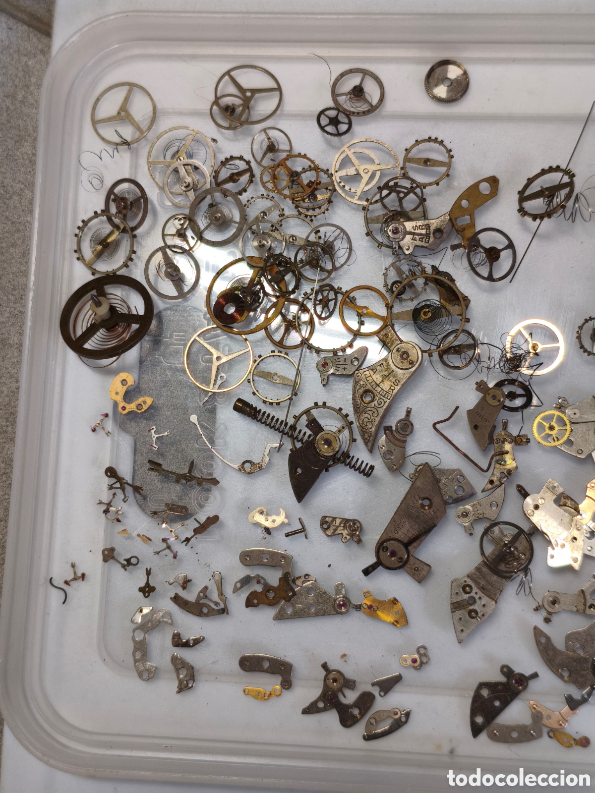 Relojes de pulsera: Lote fornitura piezas relojes mecanicos