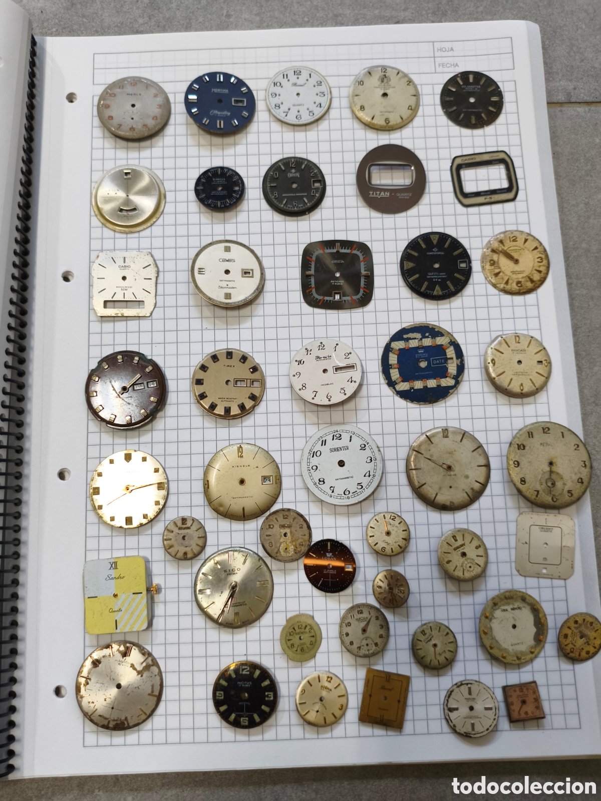 Relojes de pulsera: Lote esferas para relojes de pulsera