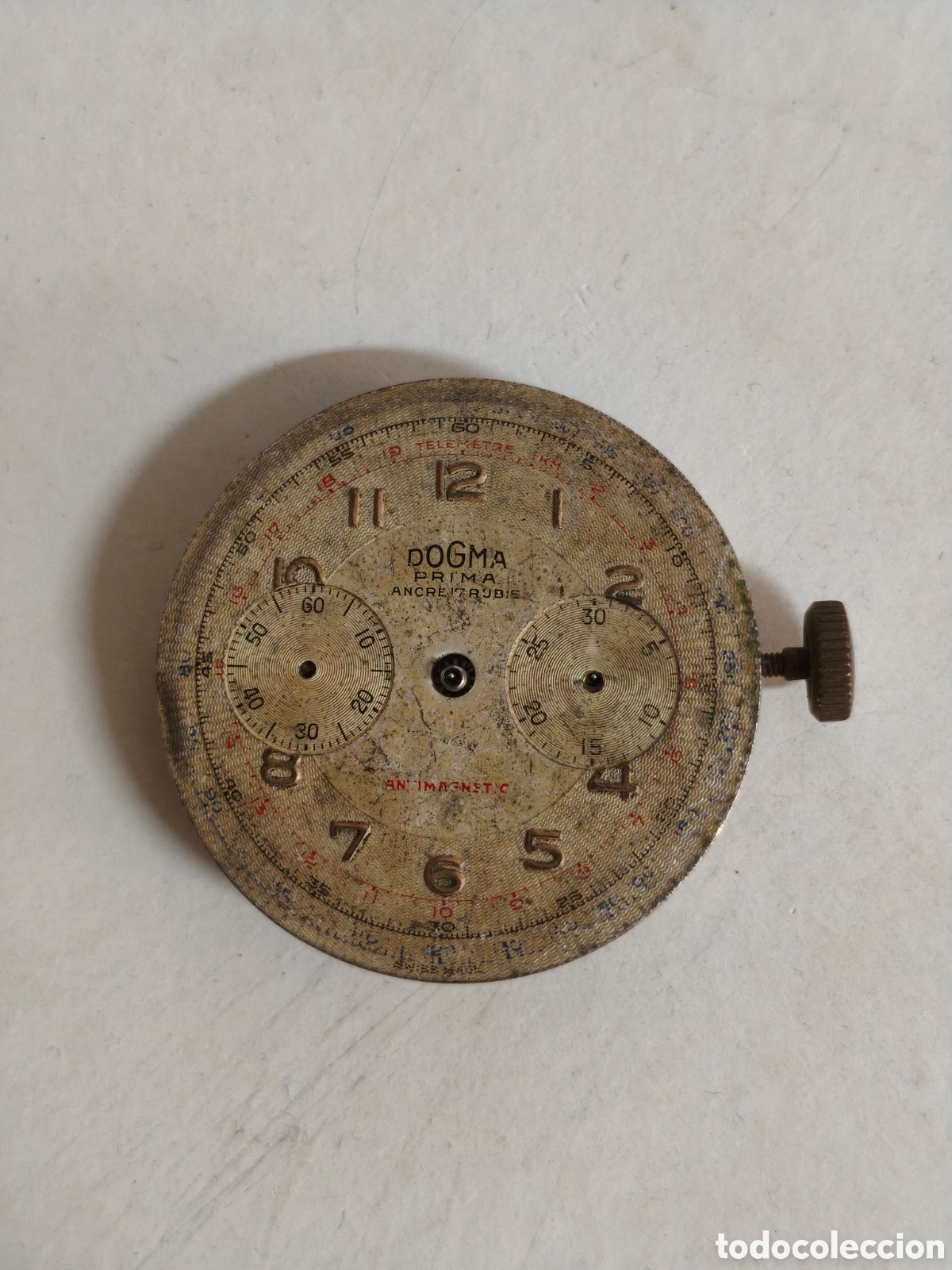 Relojes de pulsera: Movimento Landeron cron&oacute;grafo de cuerda Dogma