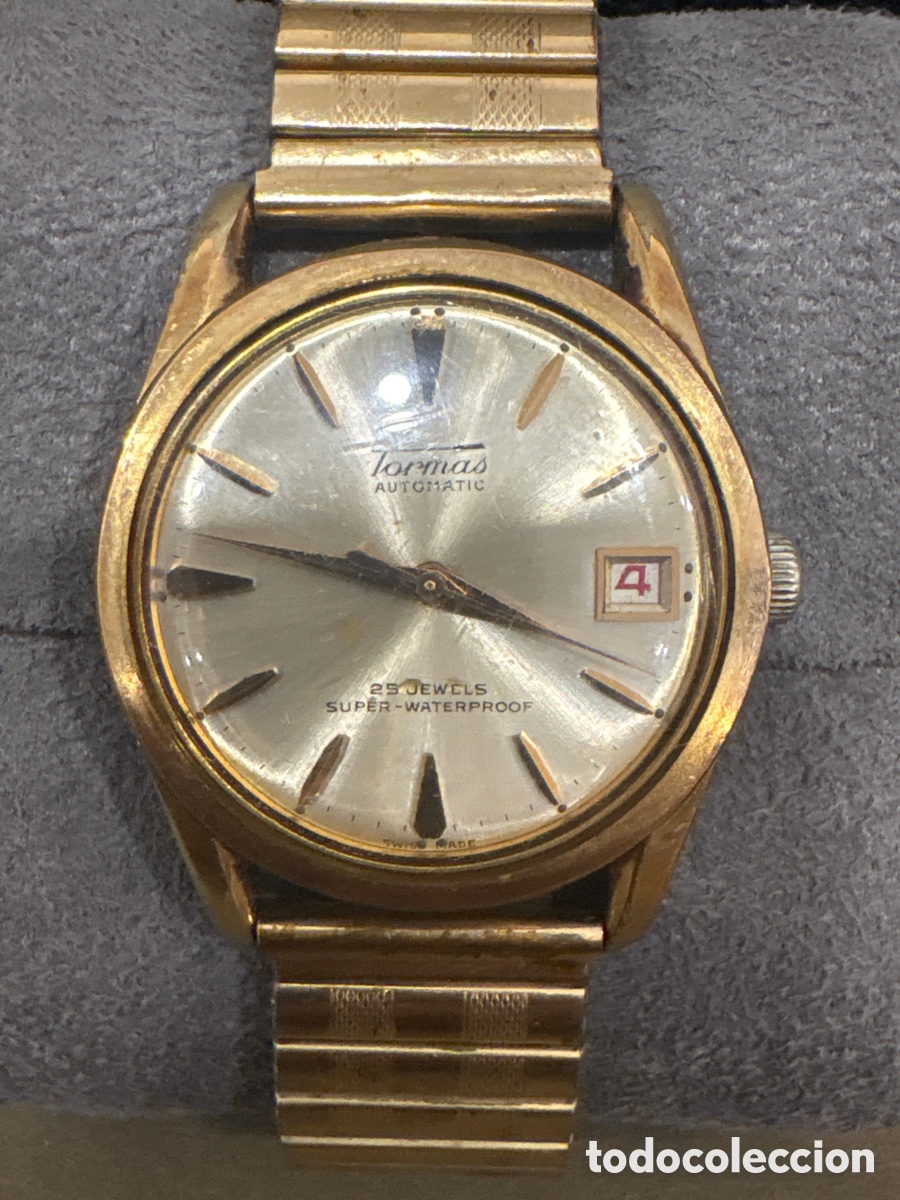 Relojes de pulsera: Antiguo reloj TORMAS de carga manual,34MM sin contar corona*ver fotos*no funciona(para reparar)