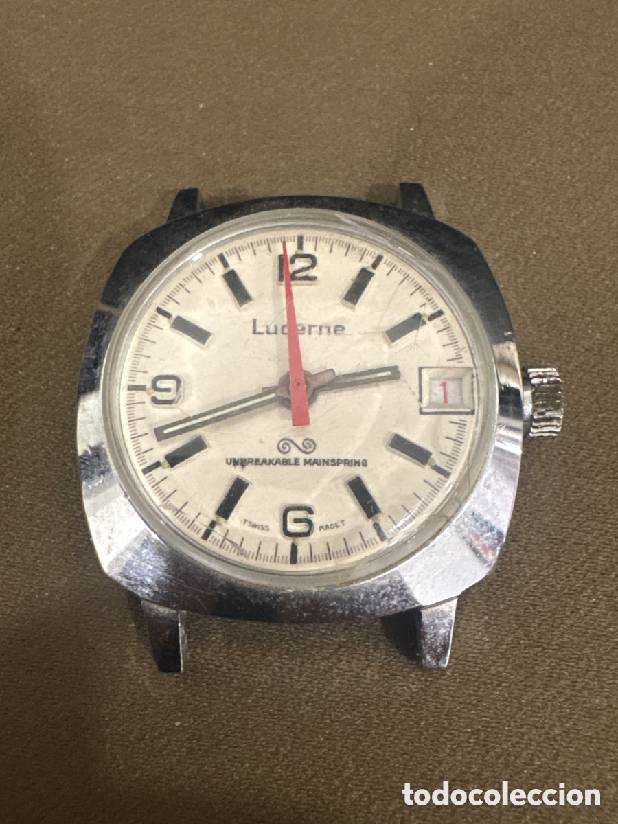 Relojes de pulsera: Antiguo reloj LUCERNE de carga manual,32mm sin contar Corona*para reparar*