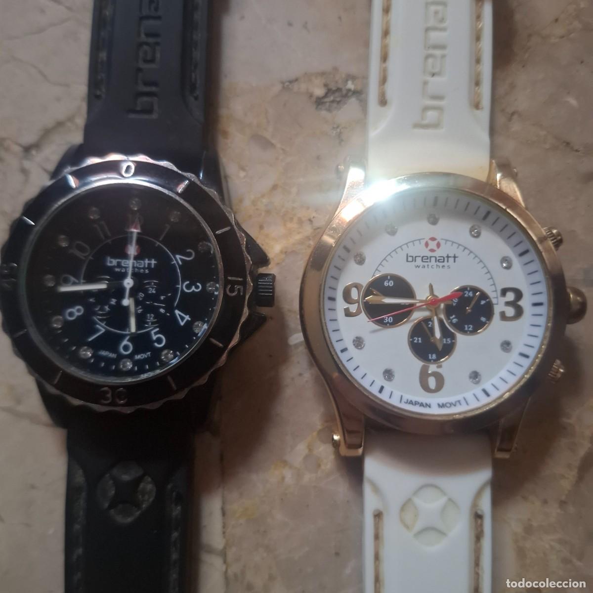 Relojes de pulsera: LOTE DE 2 RELOJES BRENATT WATCHES QUARTZ. funcionando pilas nuevas.