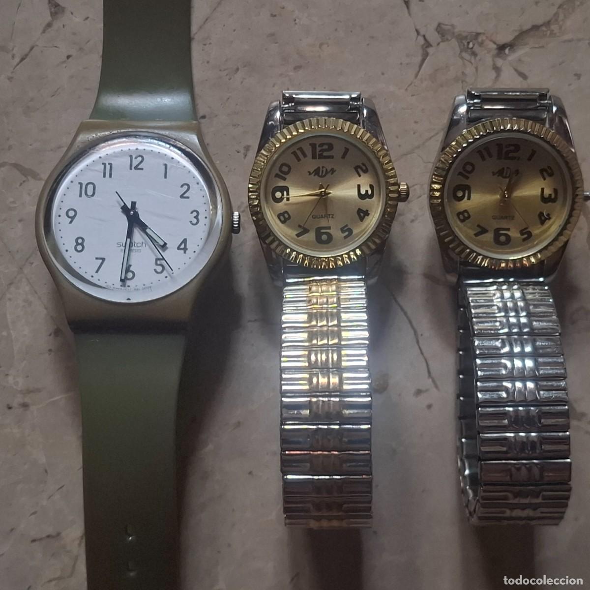 Relojes de pulsera: Lote de tres relojes. Ver descripci&oacute;n.