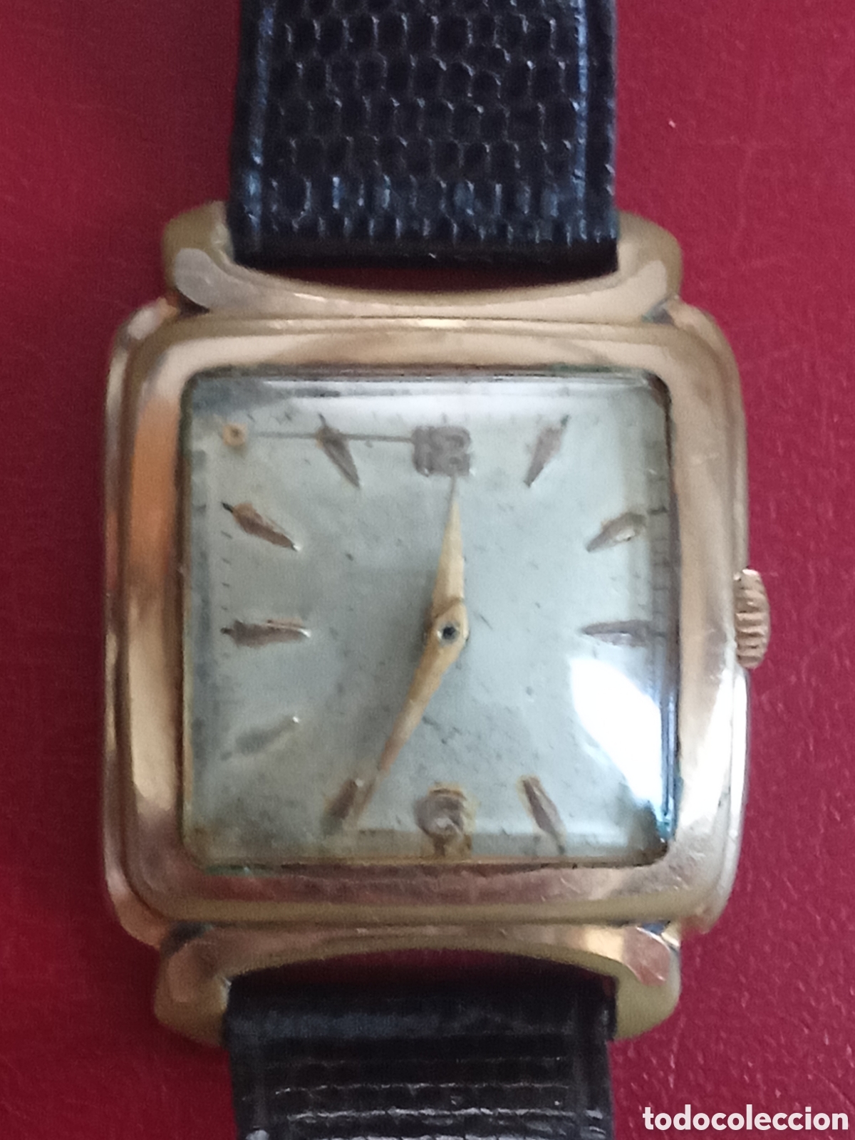Relojes de pulsera: Reloj SWISS , carga manual , no se si funciona , chapado oro ,JMJ