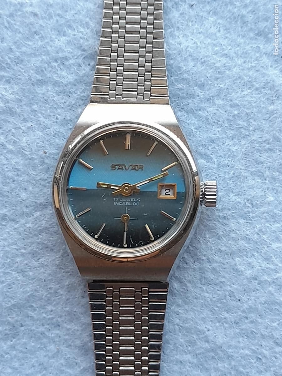 Relojes de pulsera: Reloj Marca Savar. Cl&aacute;sico de dama.