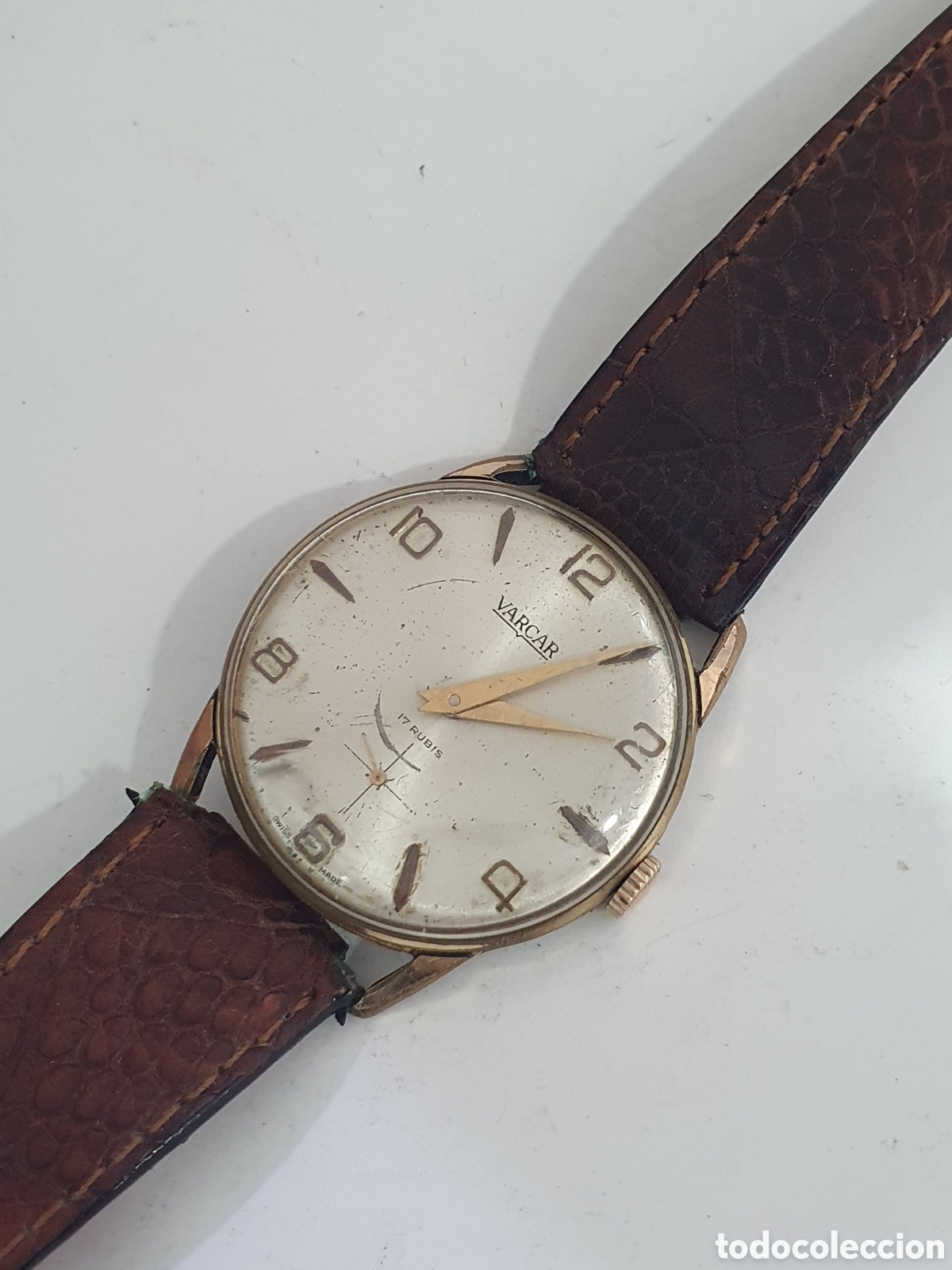 Relojes de pulsera: Reloj Varcar a cuerda. (L46)