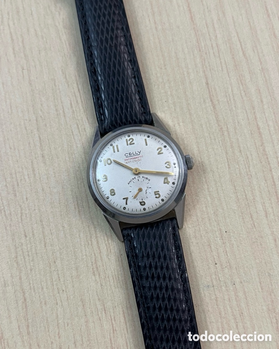 Relojes de pulsera: ✅ Reloj CELLY Militar carga manual acero vintage