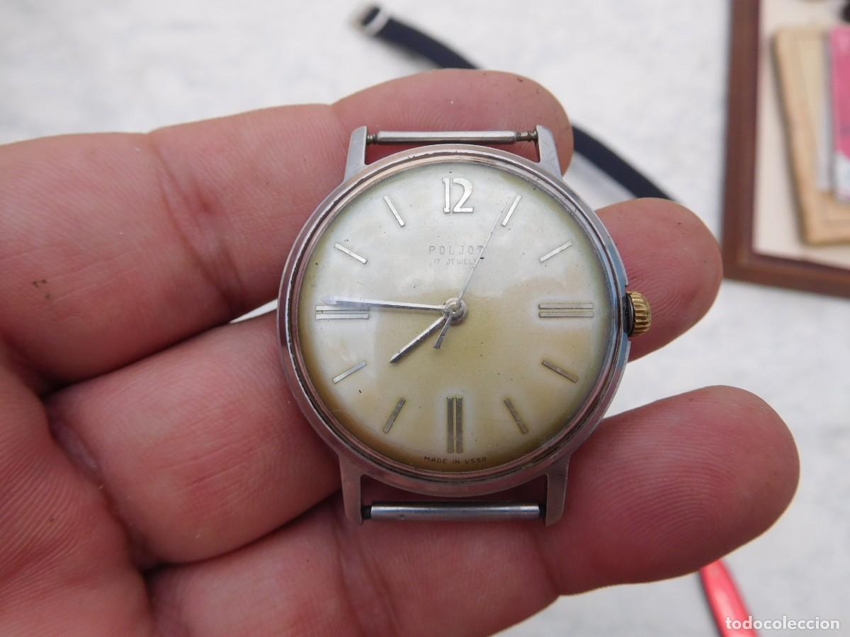 Relojes de pulsera: Reloj antiguo de cuerda manual Poljot caja de acero