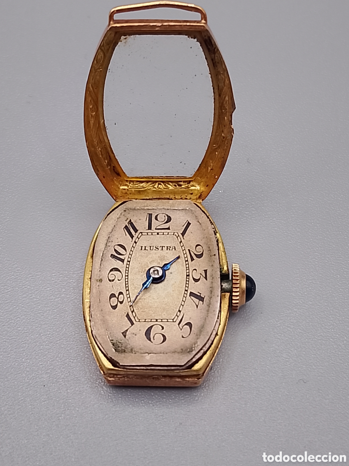 Relojes de pulsera: RELOJ A&Ntilde;OS 20/30 CON CAJA DE ORO 18KL CONTRASTADO MARCA ILUSTRA NO FUNCIONA LA MAQUINARIA VER