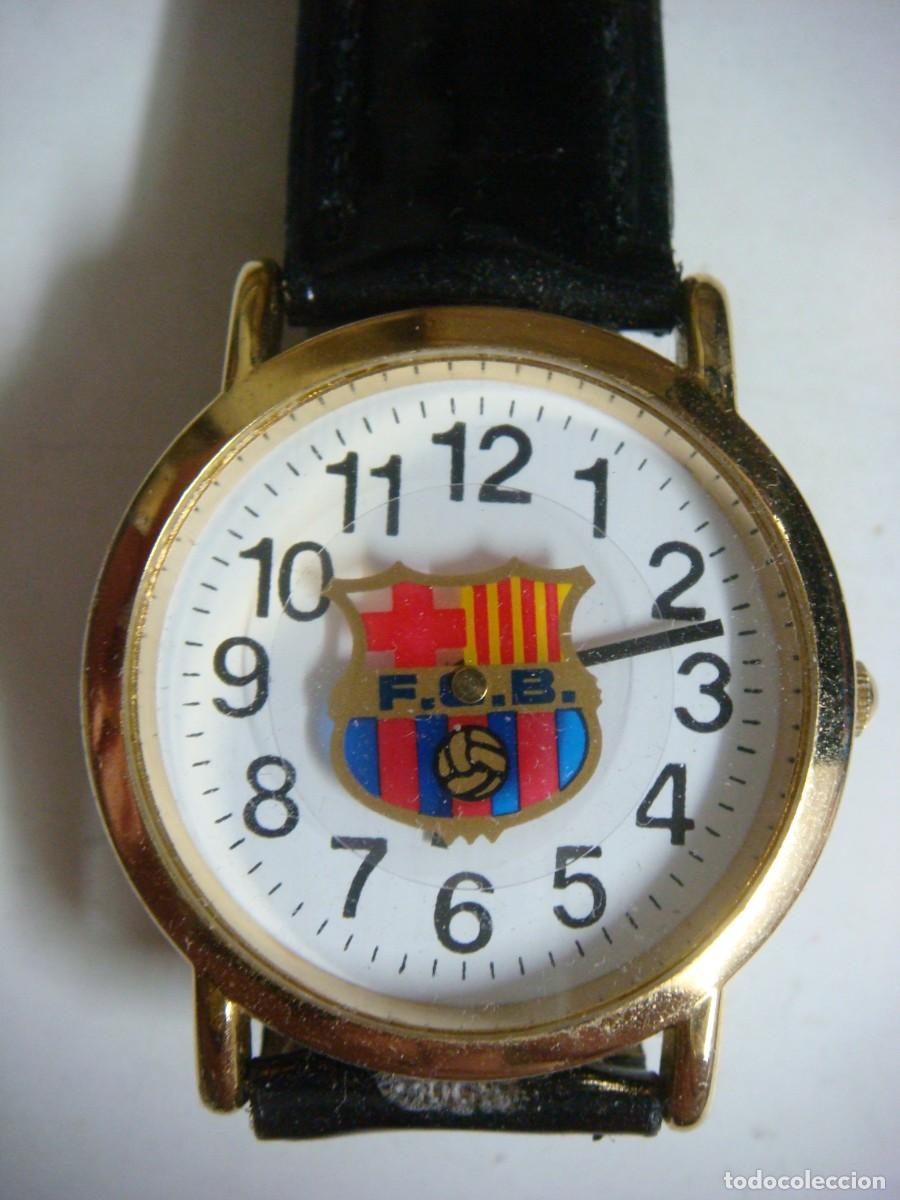 Relojes de pulsera: RELOJ CON EL ESCUDO DEL F.C.BARCELONA DE MINUTERO QUE VA GIRANDO ES DE PILAS ES NUEVO-CAJ-N&ordm;-13