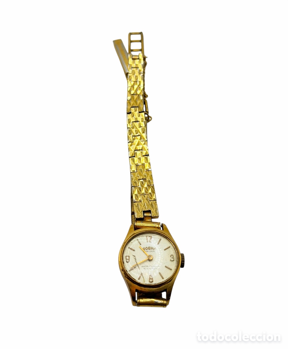 Relojes de pulsera: Reloj Suizo Chapado en Oro