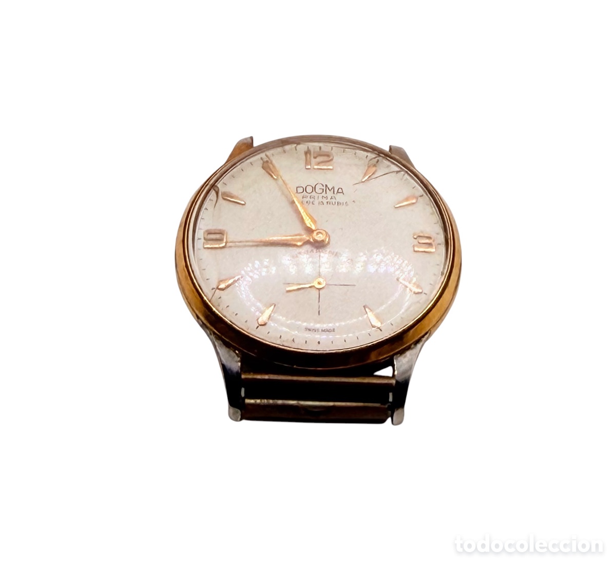 Relojes de pulsera: Reloj Suizo Plaqu&eacute; de Oro