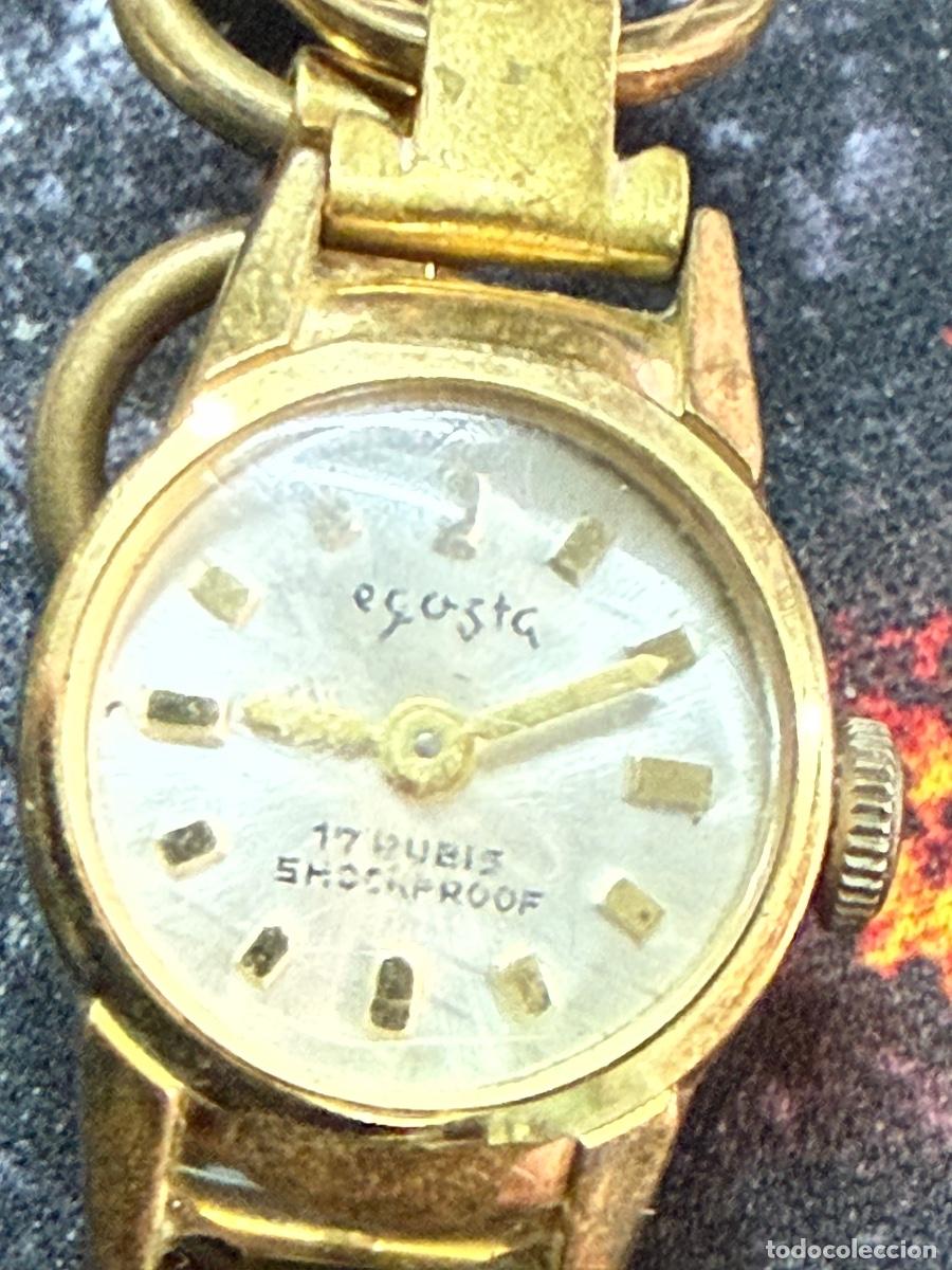 Relojes de pulsera: ⌚ Reloj Vintage Egosta Swiss Made &ndash; 17 Rubis Shockproof | Mec&aacute;nico de cuerda