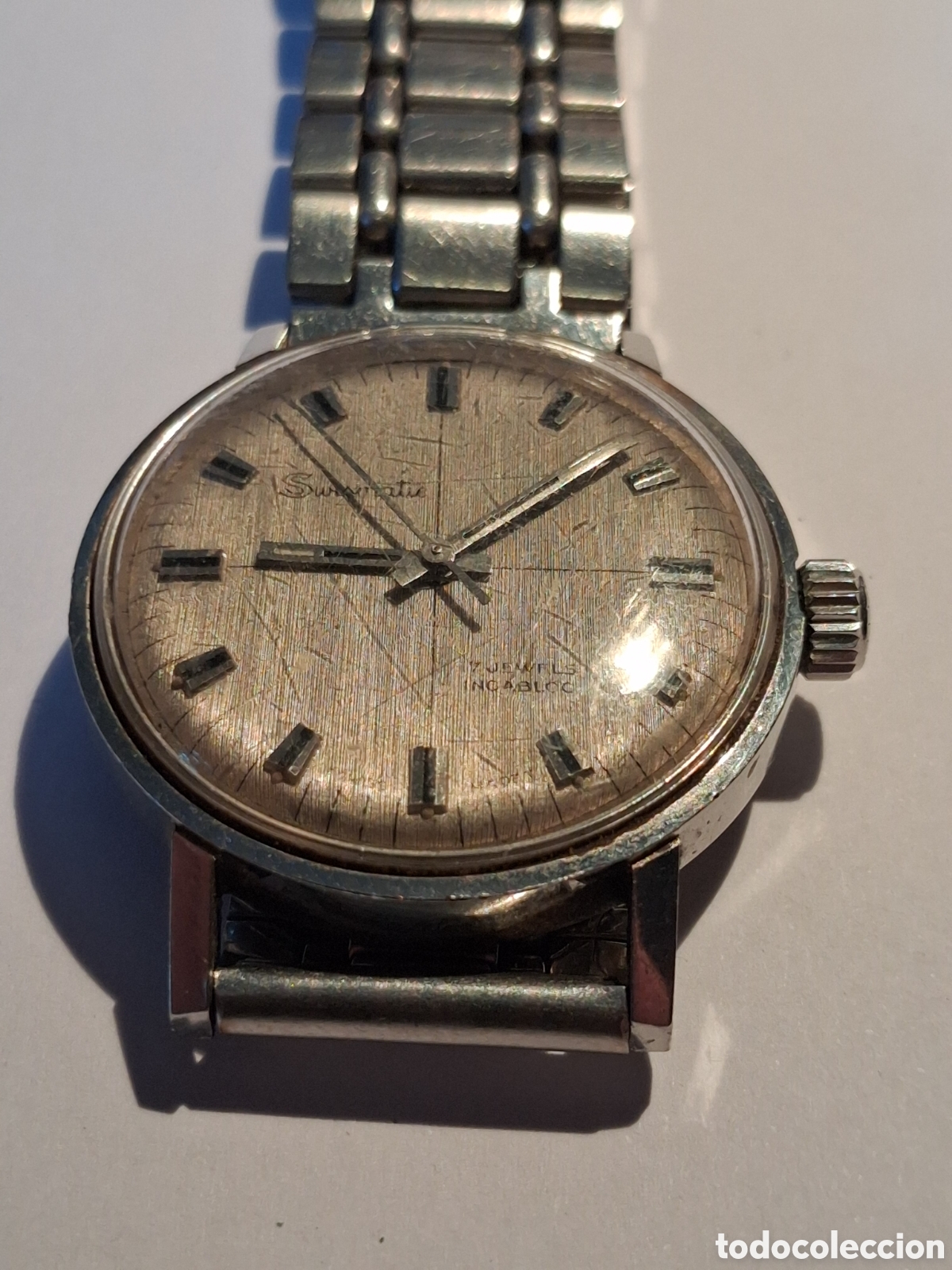Relojes de pulsera: RELOJ DE PULSERA DE CABALLERO BREVET (SURSIINATIC) TIPO MILITAR FUNCIONANDO.