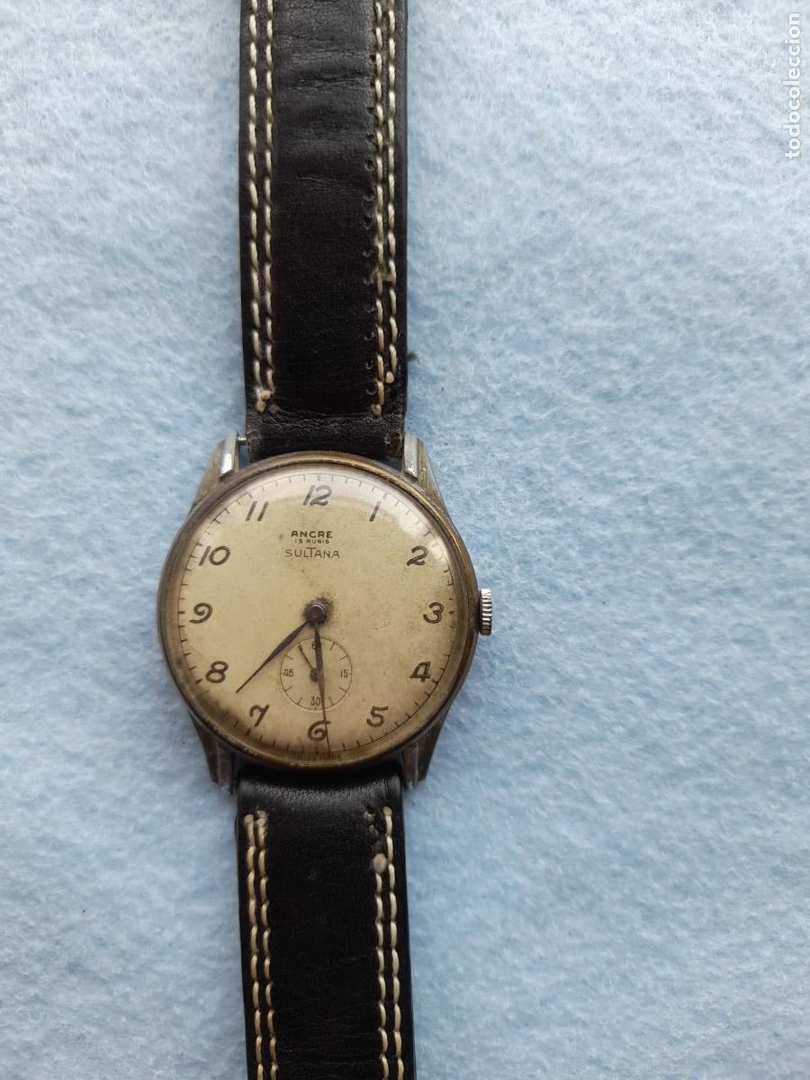 Relojes de pulsera: Reloj Marca Sultana. Cl&aacute;sico de Caballero. Swiss made.