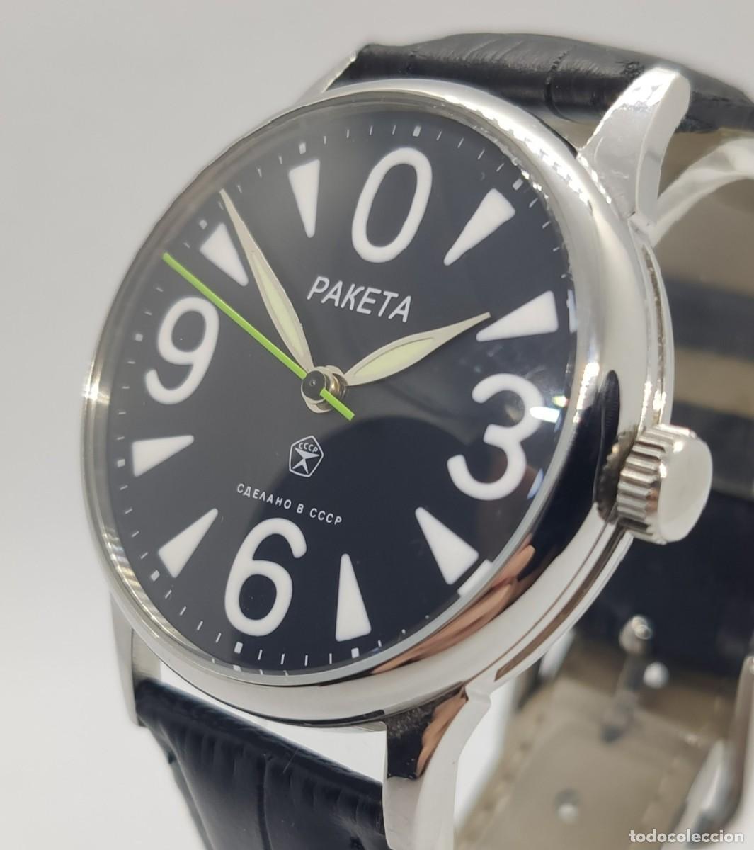 Relojes de pulsera: Reloj vintage Raketa Big Zero: mec&aacute;nico de cuerda manual de la URSS