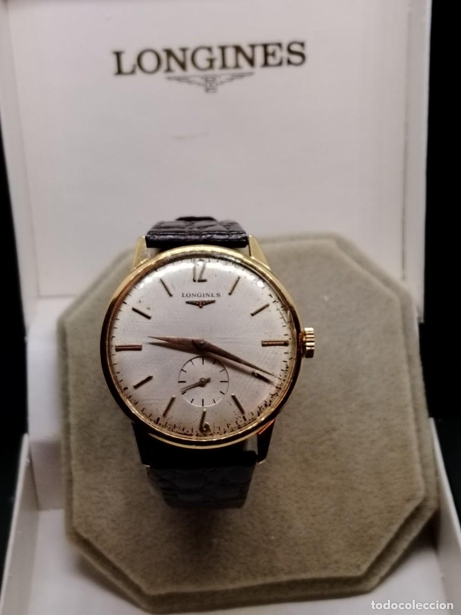 Relojes de pulsera: reloj caballero LONGINES oro 18k.solido cuerda manual.