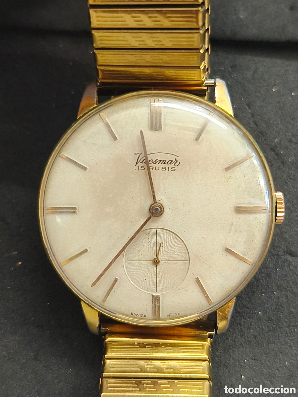 Relojes de pulsera: Reloj a cuerda Vaesmar 35mm, funciona