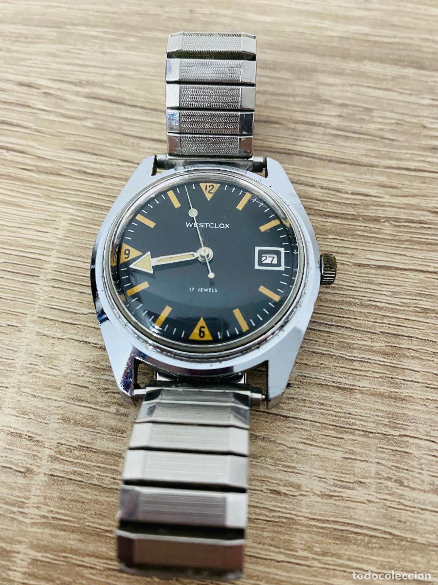 Relojes de pulsera: Reloj Westclox Vintage Esfera Negra